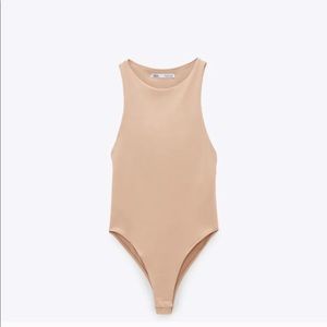Zara Nude Bodysuit Small